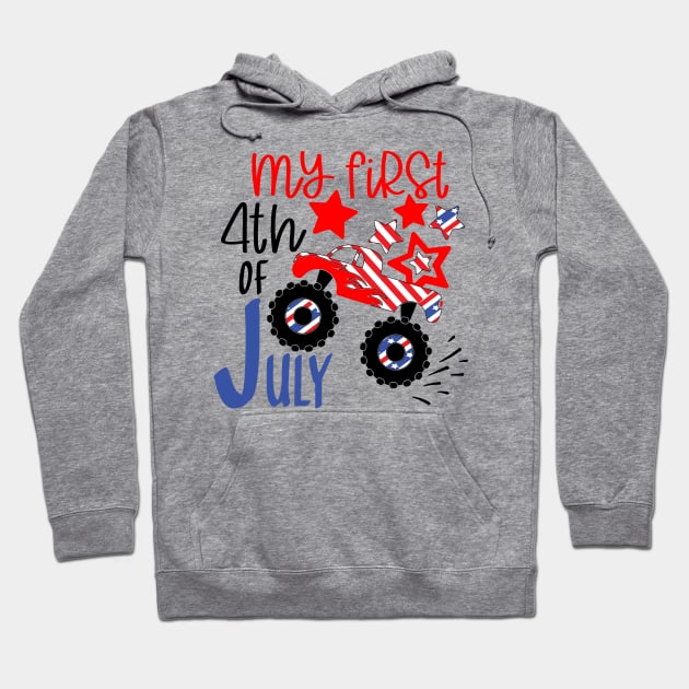 My first 4th of july..independence day gift for kids Hoodie by DODG99